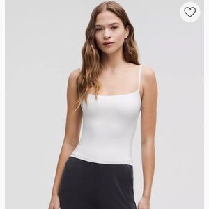 Lululemon white contour tank top